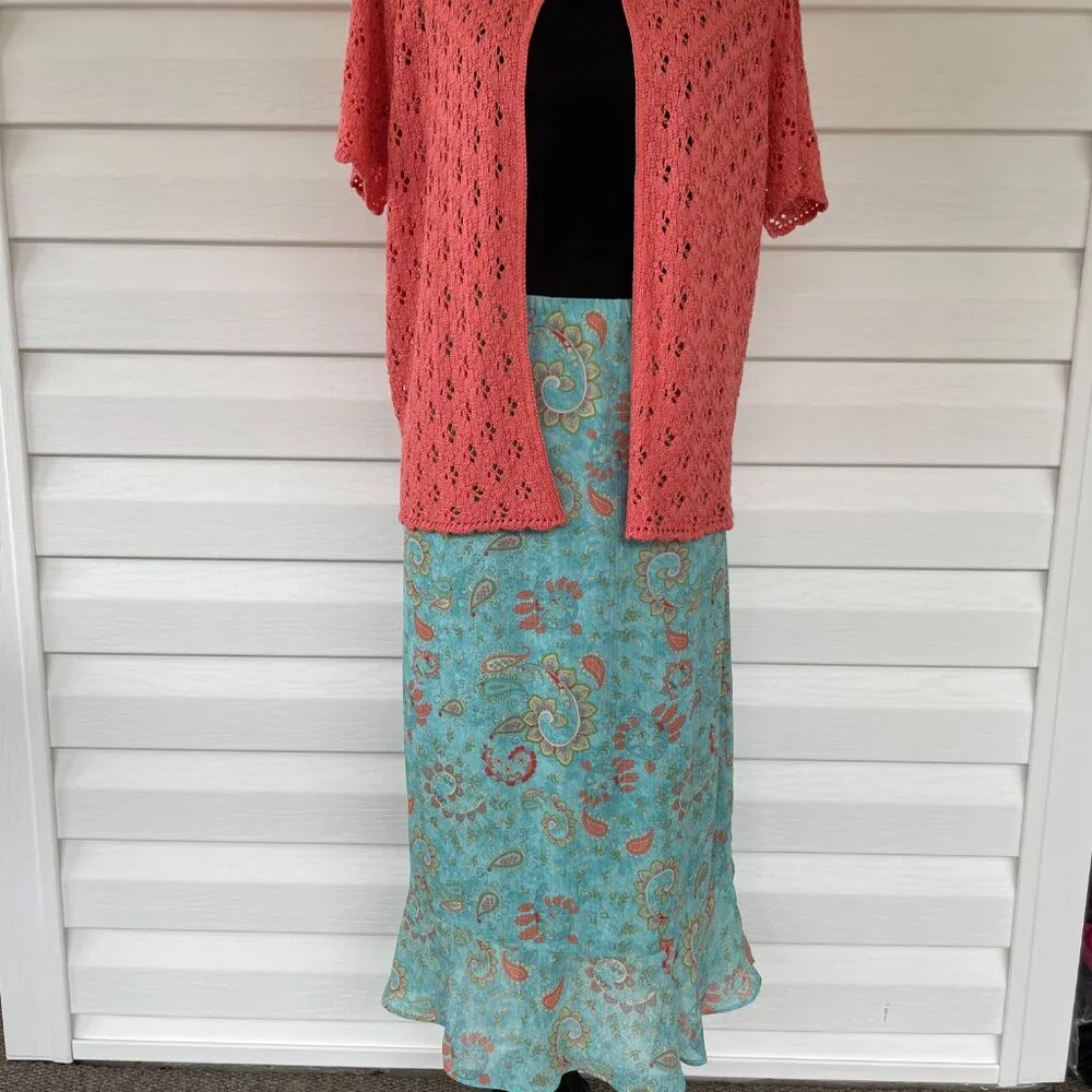NEW CHRISTOPHER & BANKS Skirt Outfit XL - Picture 3 of 8